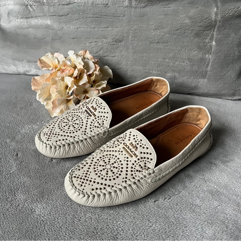 Coach Cream Loafers